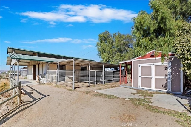 view of stable