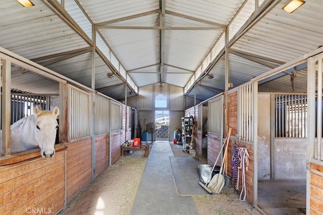 view of horse barn