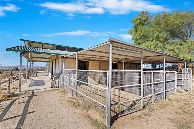 view of stable