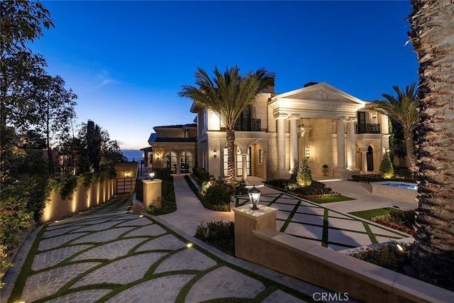 view of front of house featuring french doors