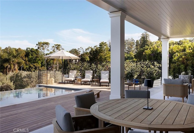 702 Saint James Pl, Newport Beach, CA 92663 - view of wooden deck