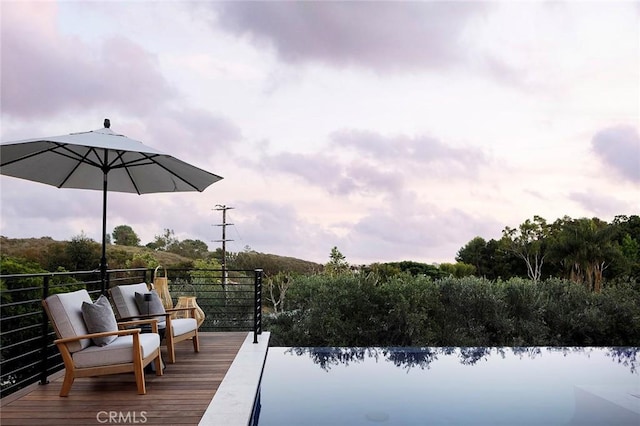 702 Saint James Pl, Newport Beach, CA 92663 - view of wooden terrace
