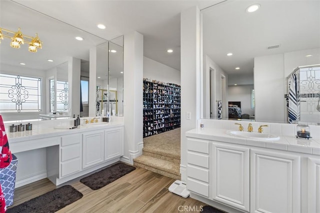 bathroom with vanity