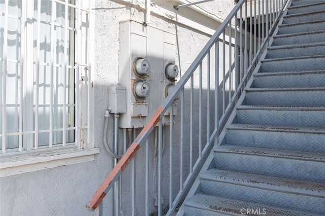 view of stairway