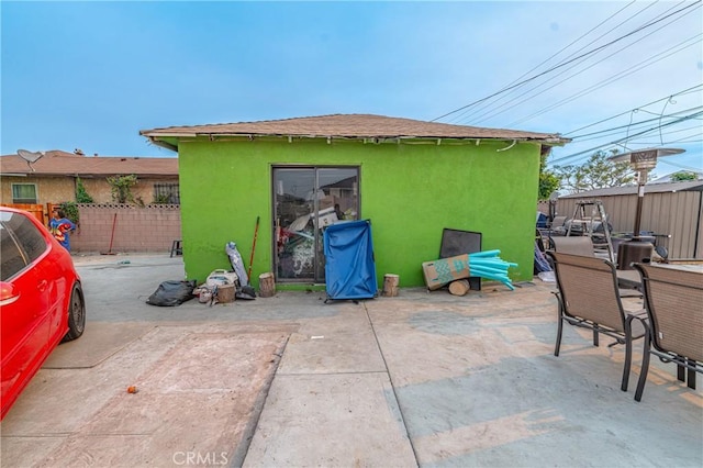 exterior space featuring a patio area