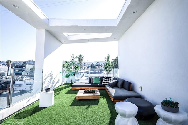 balcony featuring outdoor lounge area