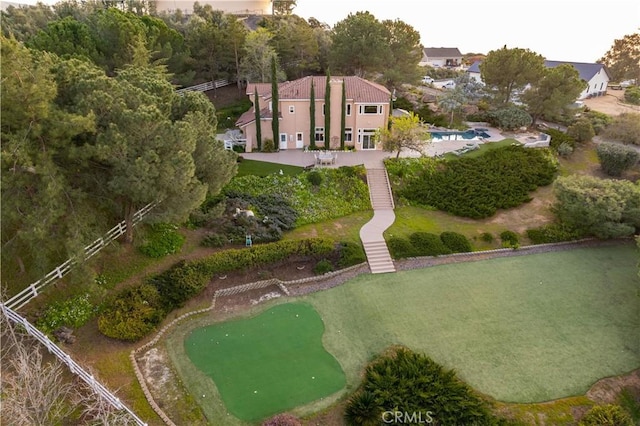 birds eye view of property