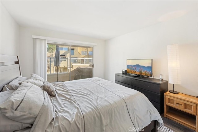 bedroom featuring wood-type flooring