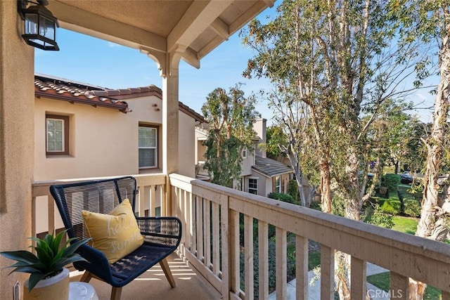 view of balcony