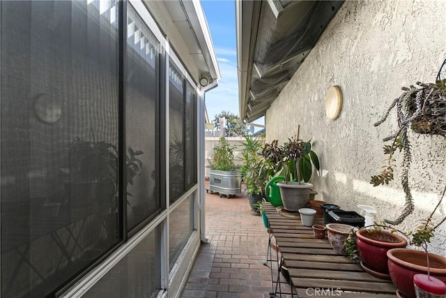 balcony featuring a patio