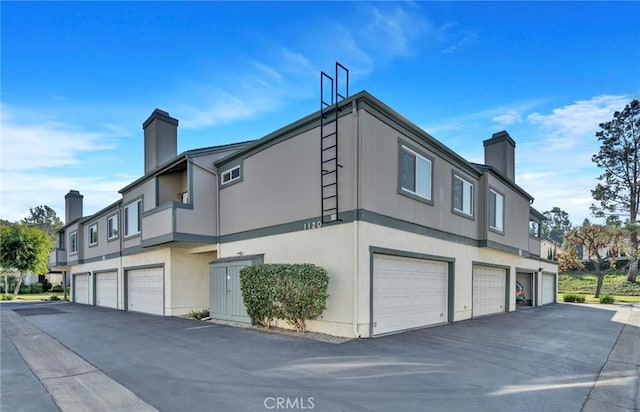 view of home's exterior featuring a garage