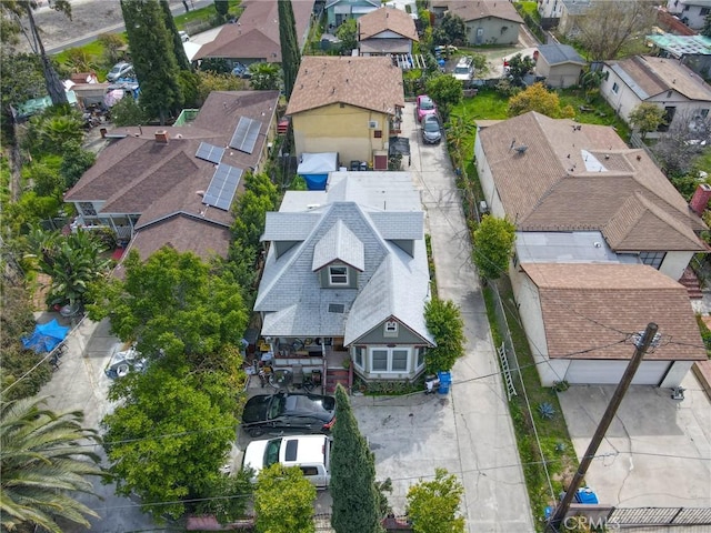 aerial view featuring a residential view