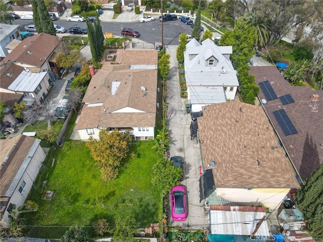 drone / aerial view featuring a residential view