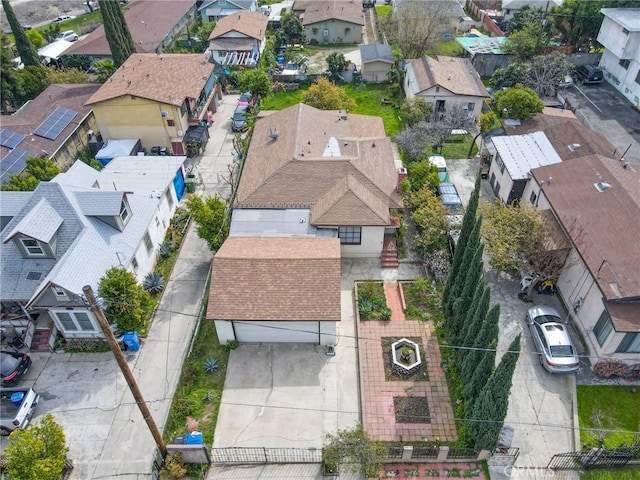 drone / aerial view featuring a residential view