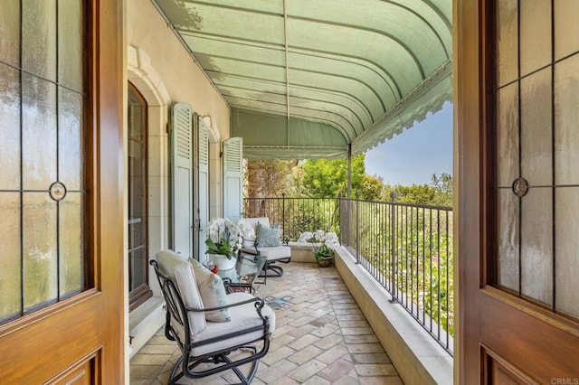 view of balcony