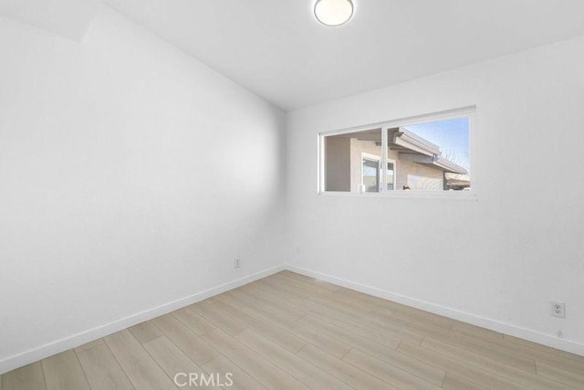 empty room featuring light hardwood / wood-style flooring