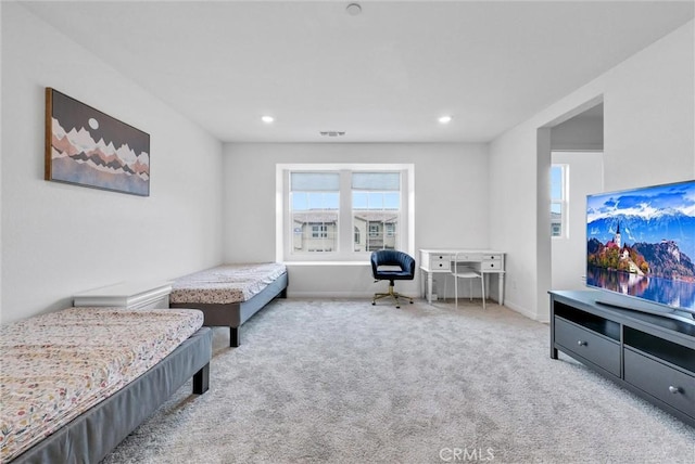 bedroom with carpet flooring