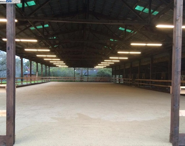 view of horse barn