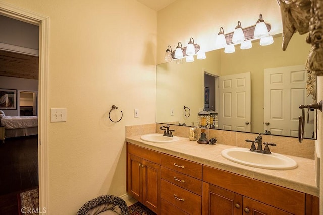 bathroom with vanity