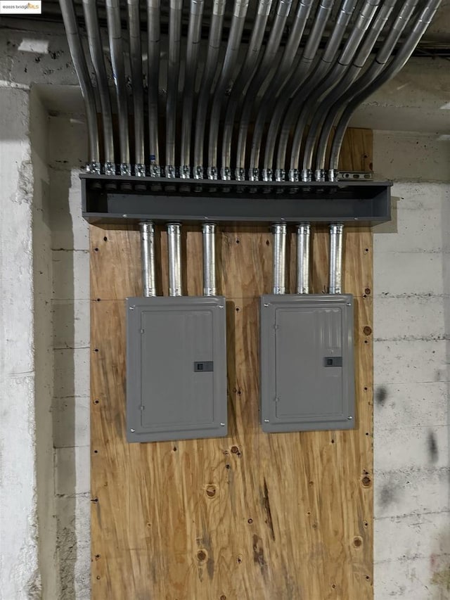 utility room featuring electric panel