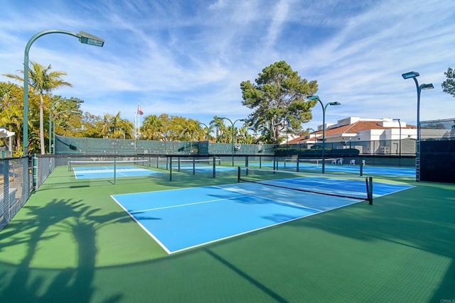 view of tennis court