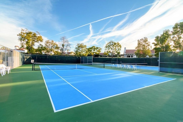 view of sport court featuring basketball court