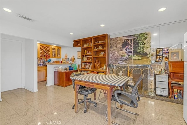 view of dining area