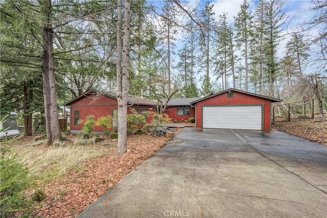 ranch-style house with a garage