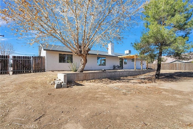 view of back of property