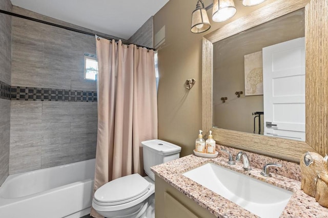 1404 E Mission Rd, Fallbrook, CA 92028 - full bath with vanity, toilet, and shower / tub combo