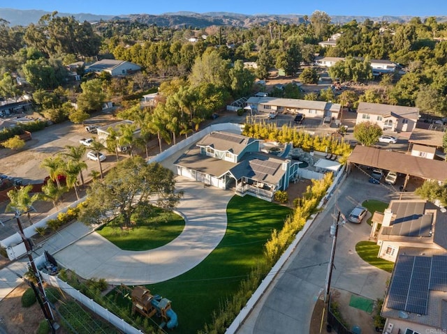 1404 E Mission Rd, Fallbrook, CA 92028 - aerial view of property and surrounding area with nearby suburban area