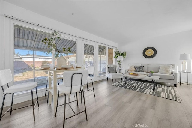 interior space with french doors