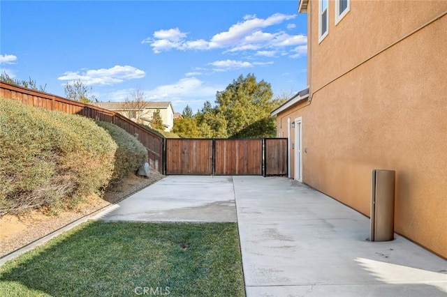 view of yard featuring a patio