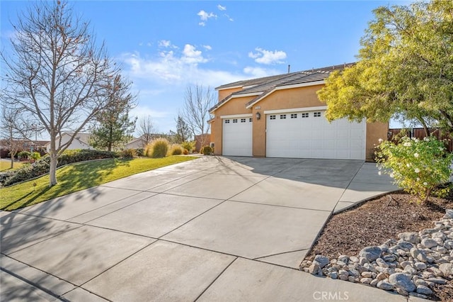 view of home's exterior with a garage