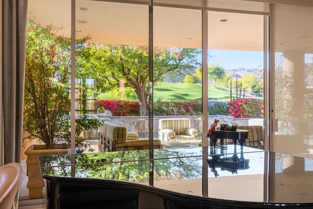 view of sunroom