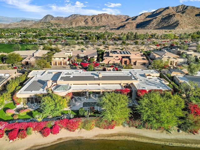 aerial view featuring a mountain view