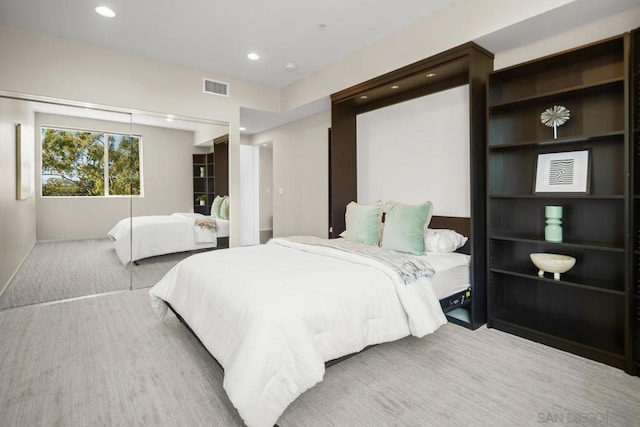 bedroom with carpet floors