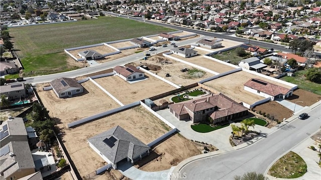 bird's eye view with a residential view