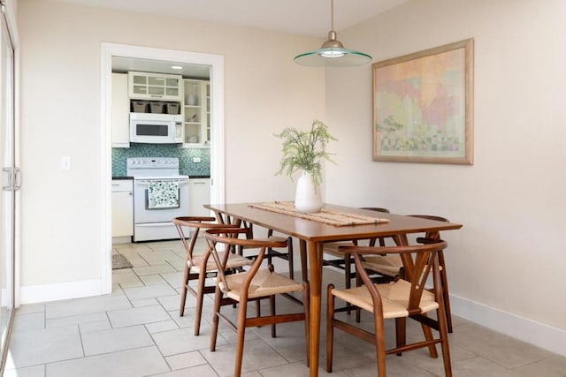 view of dining area