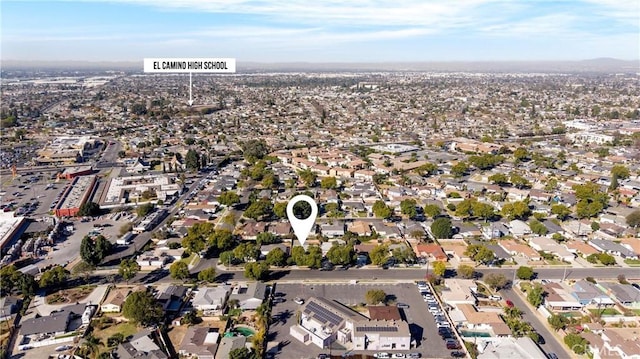 birds eye view of property featuring a residential view