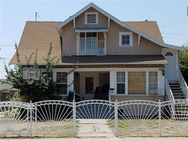 view of front of property