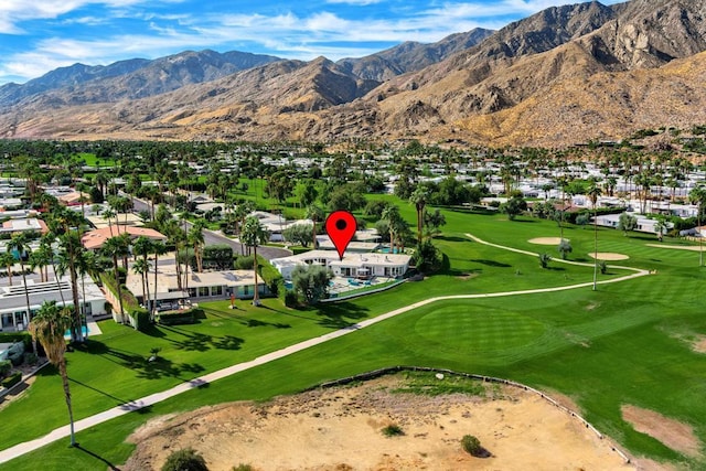 view of property's community featuring a mountain view