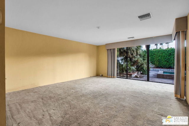 view of carpeted empty room