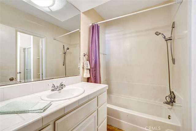 396 S Miraleste Dr Unit 512, San Pedro, CA 90732 - bathroom featuring shower / bath combination with curtain and vanity
