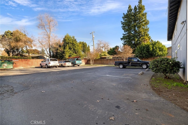 view of car parking