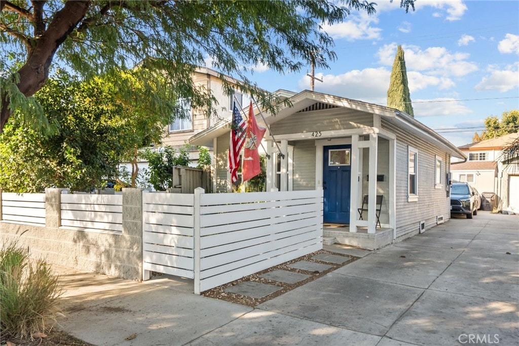 view of bungalow