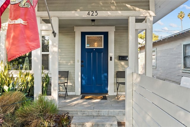 view of property entrance