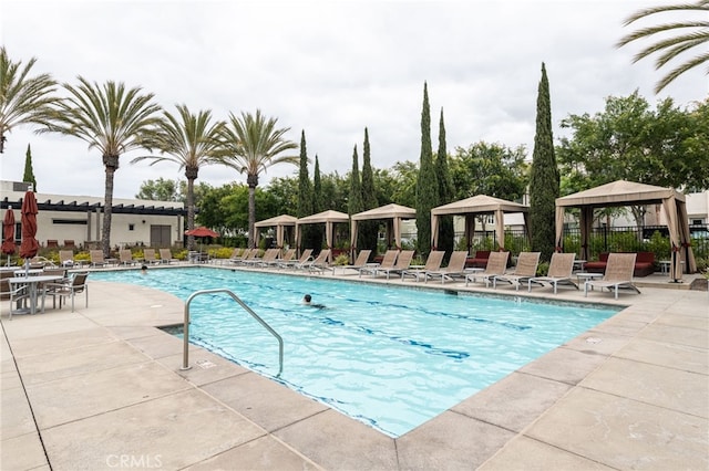 5550 Boardwalk Unit 102, Hawthorne, CA 90250 - community pool with a gazebo and a patio