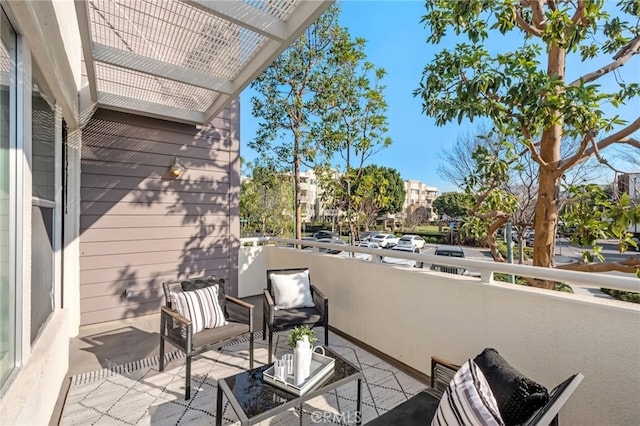5550 Boardwalk Unit 102, Hawthorne, CA 90250 - balcony featuring a pergola