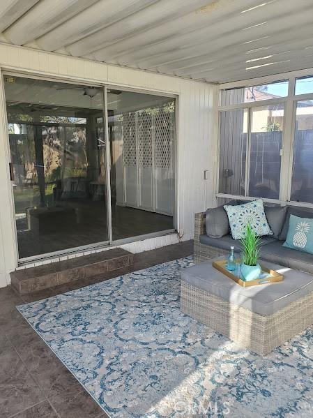 view of sunroom